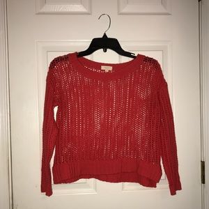Knitted see-through sweater